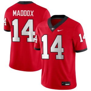 Mens Adrian Maddox Red Georgia Bulldogs #14 College Football 2025 Jersey 835103-245