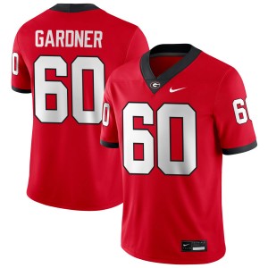 Men Beau Gardner Red Georgia Bulldogs #60 College Football Stitched Jersey 453686-944