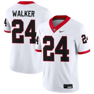 Mens Bo Walker White Georgia Bulldogs #24 College Football Limited Jersey 844597-126