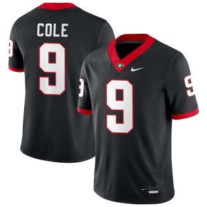 Men's Chris Cole Black Georgia Bulldogs #9 College Football Official Jerseys 102968-535