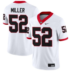 Men Christen Miller White Georgia Bulldogs #52 College Football High School Jersey 930870-149