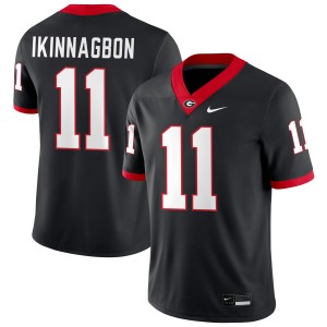 Men Darren Ikinnagbon Black Georgia Bulldogs #11 College Football 2025 Jersey 625870-655