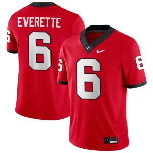 Men Daylen Everette Red Georgia Bulldogs #6 College Football High School Jersey 311991-829