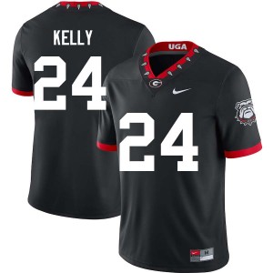 Men Dominick Kelly 100th Anniversary Black Georgia Bulldogs #24 College Football Player Jersey 587490-290