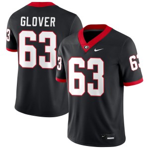 Men Dontrell Glover Black Georgia Bulldogs #63 College Football Player Jersey 843487-625