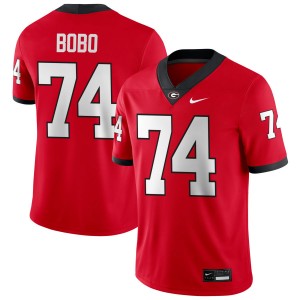 Mens Drew Bobo Red Georgia Bulldogs #74 College Football Limited Jersey 477966-387