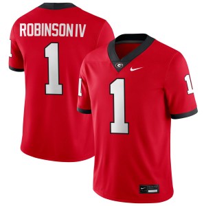 Men's Ellis Robinson IV Red Georgia Bulldogs #1 College Football 2025 Jerseys 698046-830