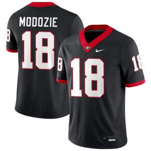 Men Elo Modozie Black Georgia Bulldogs #18 College Football NCAA Jerseys 830536-135