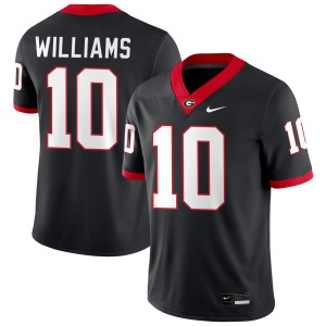Mens Elyiss Williams Black Georgia Bulldogs #10 College Football High School Jersey 250728-317