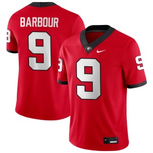 Men's Ethan Barbour Red Georgia Bulldogs #9 College Football Player Jerseys 809005-575