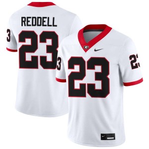 Mens Jaden Reddell White Georgia Bulldogs #23 College Football Game Jerseys 834857-238
