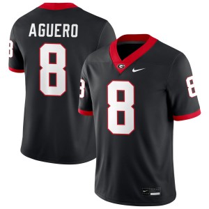 Men Joenel Aguero Black Georgia Bulldogs #8 College Football Embroidery Jerseys 891589-560