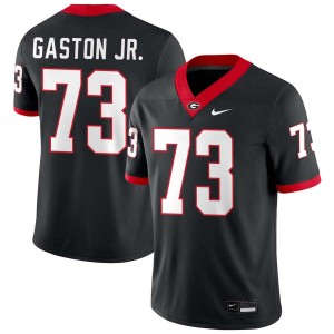 Men's Juan Gaston Black Georgia Bulldogs #73 College Football 2025 Jerseys 996873-940