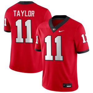 Men Talyn Taylor Red Georgia Bulldogs #11 College Football 2025-26 Jersey 829731-972