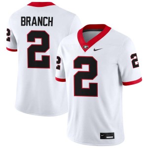 Men Zion Branch White Georgia Bulldogs #2 College Football 2025 Jersey 936704-688