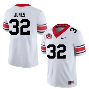 Men Cash Jones 40th Anniversary White Georgia Bulldogs #32 College Football High School Jersey 929417-888