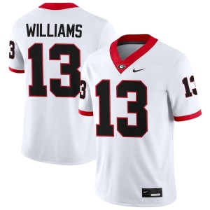 Mens Mykel Williams White Georgia Bulldogs #13 College Football Alumni Jersey 883590-159