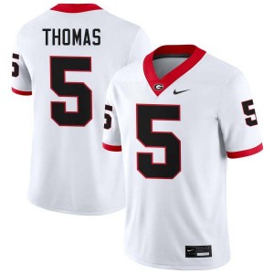 Men's Noah Thomas White Georgia Bulldogs #5 College Football Alumni Jersey 489343-146
