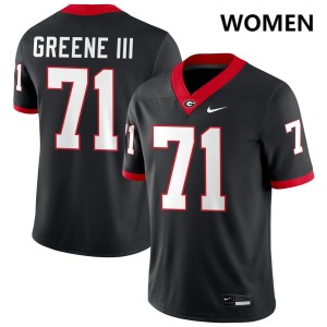 Women Earnest Greene III Black Georgia Bulldogs #71 College Football 2025-26 Jerseys 270859-986
