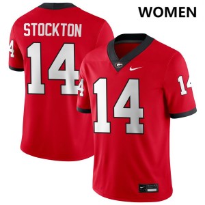 Men Gunner Stockton Red Georgia Bulldogs #14 College Football Alumni Jersey 786370-143