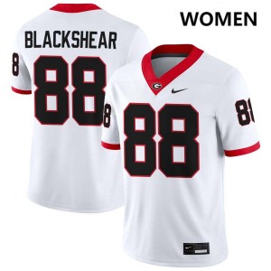 Women Thomas Blackshear White Georgia Bulldogs #88 College Football Game Jersey 513191-850