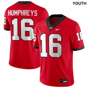 Youth London Humphreys Red Georgia Bulldogs #16 College Football 2025 Jersey 487673-258