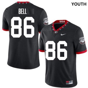 Youth Dillon Bell 100th Anniversary Black Georgia Bulldogs #86 College Football Alumni Jerseys 150164-880
