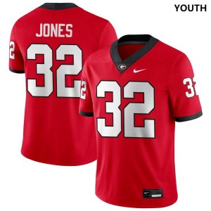 Youth Cash Jones Red Georgia Bulldogs #32 College Football Replica Jerseys 982518-419