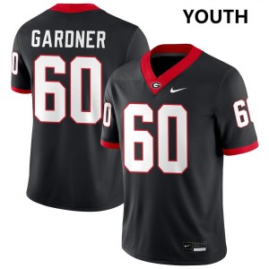 Youth Beau Gardner Black Georgia Bulldogs #60 College Football Official Jerseys 501923-931