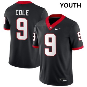 Youth Chris Cole Black Georgia Bulldogs #9 College Football Limited Jerseys 644721-358
