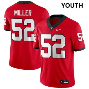 Youth Christen Miller Red Georgia Bulldogs #52 College Football Alumni Jerseys 204339-864