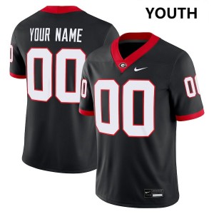 Youth Custom Black Georgia Bulldogs #00 College Football Limited Jersey 427608-595