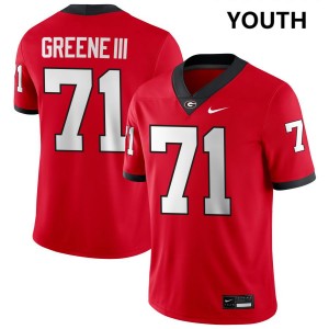 Youth Earnest Greene III Red Georgia Bulldogs #71 College Football 2025-26 Jersey 107861-283