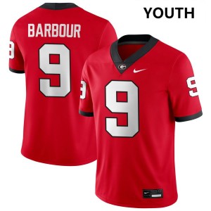 Youth Ethan Barbour Red Georgia Bulldogs #9 College Football Official Jersey 487263-330
