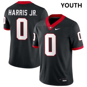 Youth Gabe Harris Jr. Black Georgia Bulldogs #0 College Football NCAA Jersey 322679-986