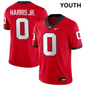 Youth Gabe Harris Jr. Red Georgia Bulldogs #0 College Football University Jerseys 978329-606