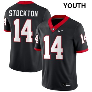 Men Gunner Stockton Black Georgia Bulldogs #14 College Football Stitched Jerseys 188325-131