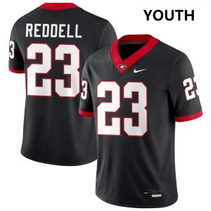 Youth Jaden Reddell Black Georgia Bulldogs #23 College Football Stitched Jerseys 856542-152