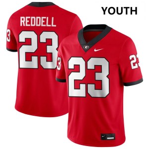 Youth Jaden Reddell Red Georgia Bulldogs #23 College Football Official Jersey 686349-292