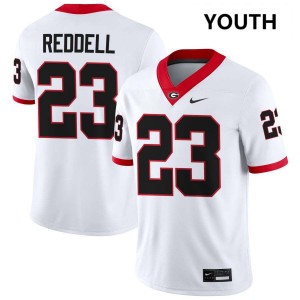 Youth Jaden Reddell White Georgia Bulldogs #23 College Football Official Jerseys 907069-190