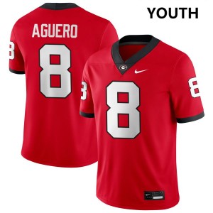Youth Joenel Aguero Red Georgia Bulldogs #8 College Football Player Jersey 708603-270
