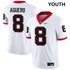 Youth Joenel Aguero White Georgia Bulldogs #8 College Football Official Jerseys 148145-706