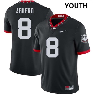 Youth Joenel Aguero 100th Anniversary Black Georgia Bulldogs #8 College Football 2025 Jerseys 935475-304