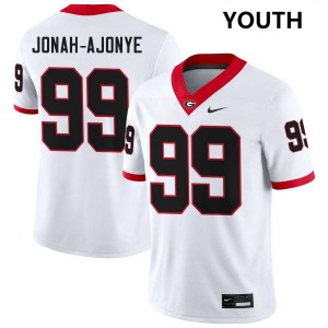 Youth Joseph Jonah-Ajonye White Georgia Bulldogs #99 College Football Stitched Jerseys 593673-202