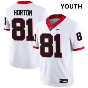 Youth Josh Horton White Georgia Bulldogs #81 College Football Limited Jersey 298326-497