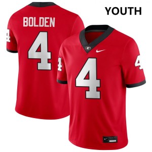 Youth KJ Bolden Red Georgia Bulldogs #4 College Football Limited Jersey 889175-341