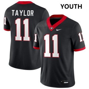 Youth Talyn Taylor Black Georgia Bulldogs #11 College Football Player Jerseys 741981-792