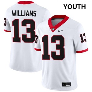 Youth Tyler J. Williams White Georgia Bulldogs #13 College Football Alumni Jersey 995480-648
