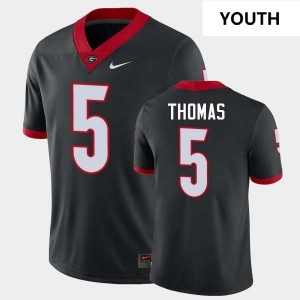 Youth Noah Thomas Black Georgia Bulldogs #5 College Football Player Jersey 656491-933